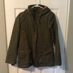 Love Tree Olive Green Utility Jacket